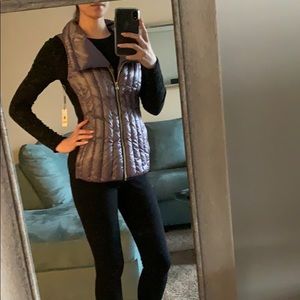 Calvin Klein Metallic Purple Puffer Vest